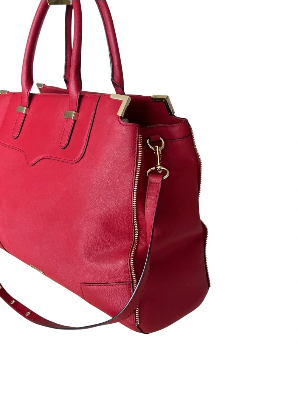 Rebecca Minkoff Red Structured Shoulder Tote Size L